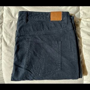 Peter Millar Wool/Flannel Dress 5-Pocket Pants | Navy Color | 38/32